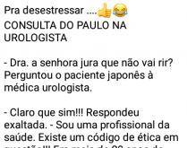 Consulta com a urologista. Um conto de humor de um japonês que foi fazer uma consulta com a urologista....