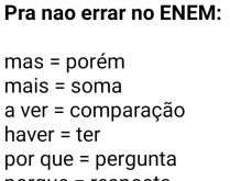 Pra não errar no ENEM. Dicas pra não errar no ENEM, principalmente na hora de fazer a redação ?..