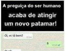 A preguiça dessa criatura ati.... A preguiça dessa criatura atingiu um novo nível, veja só... 😮 😂.