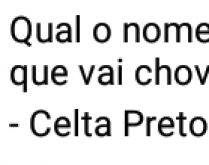 Qual é o nome do carro... &#x.... Que diz quando vai chover?.