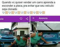 Quando quiser vender um carro,.... Para evitar que seu veículo seja clonado..