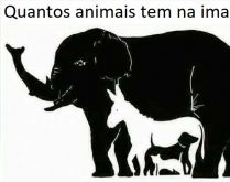 Quantos animais voce ve na ima.... Essa é bem dificil, mas e ai, quantos animais voce consegue ver na imagem?.