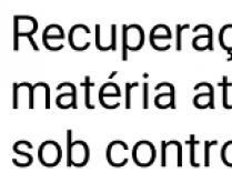 Recuperação tá aí . Recuperação tá aí, trabalho pra entregar, matéria atrasada... e eu no wpp, tudo sob controle....
