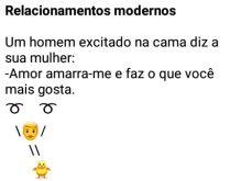 Relacionamentos modernos. Veja a sacanagem que a mulher faz com o seu homem....