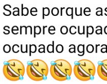 Sabe porque as pessoas bonitas.... Depois eu explico, pois estou....