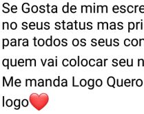 Se gosta de mim, escreva meu n.... Se gosta de mim escreva meu nome no seu status.