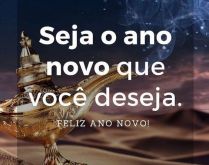 Seja o ano novo que você deseja. Feliz ano novo!.