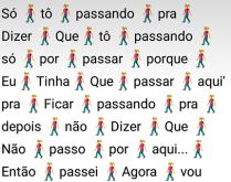 Só tô passando pra. Mensagem engraçada, para enviar para os grupos e zuar à beça!.