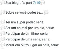 Biografia part 7/10 - se você.... Nova biografia para mandar para seus amigos e se divertir muito!.