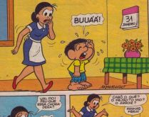 Fio, pru quê cê ta choranu?. Mãe do chico bento quer saber o motivo do filho estar chorando.