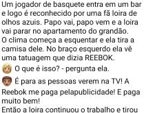Loira e o jogador de basquete. Uma loira sai com um jogador de basquete cheio de tatuagens de patrocinadores, quando....