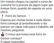 Forro de Gesso. Um matuto da roça chega na capital e procurou um lugar que tivesse forró.