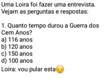 Uma loira foi fazer uma entrev.... E ela teve que responder algumas perguntas... veja..