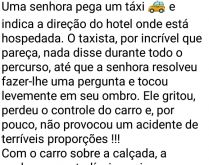 Primeiro dia como taxista. Um homem que trabalhou à anos dirigindo um carro de funerária resolve virar taxista... confira!.