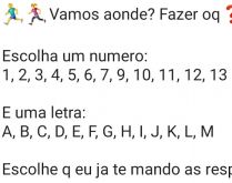 Vamos aonde e fazer o que?. Nova brincadeira que está bombando em todos os grupos do whatsapp, vamos aonde? E fazer o que? Veja as respostas aqui!.