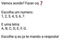 Vamos aonde? Fazer o quê?. Nova brincadeira que está sendo o maior sucesso no ZapZap..