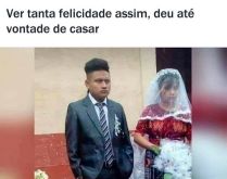 Ver tanta felicidade assim. Deu até vontade de casar.