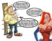 O caipira e a moça. Veja a reação de um caipira ao chegar na cidade e se deparar com uma moça muito bonita....