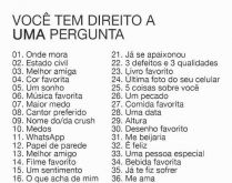 Você tem direito a uma pergunta. Nova brincadeira que irá bombar no whatsapp, você tem direito a uma pergunta..